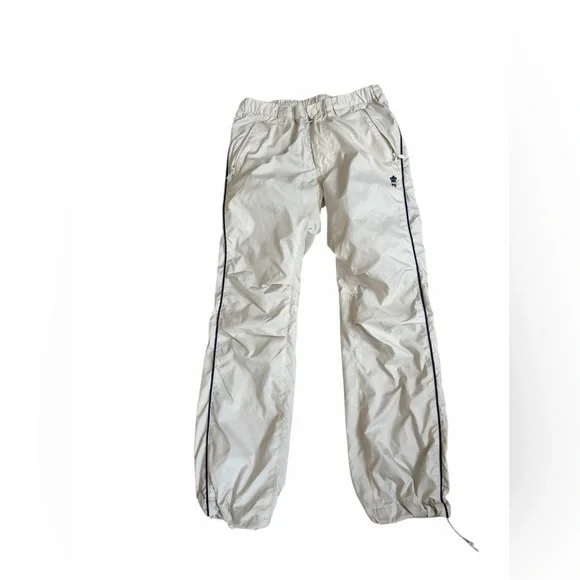 Pearly Gates White Track Pants with Black Stripes size 0 - Picture 1 of 4